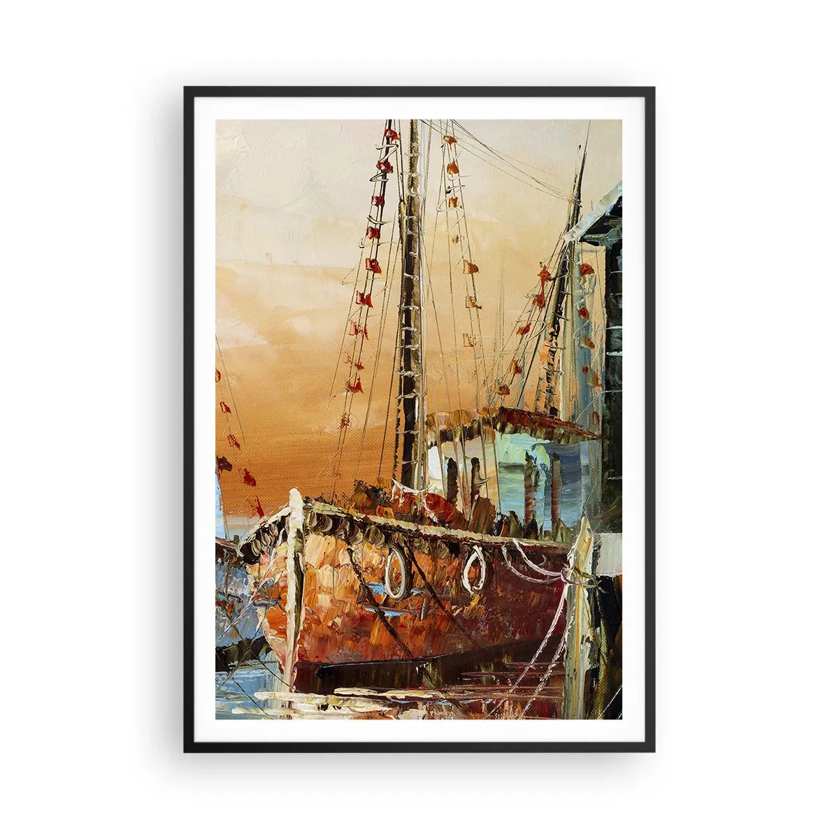 Plagát v čiernom ráme - Pokojný návrat - 70x100 cm