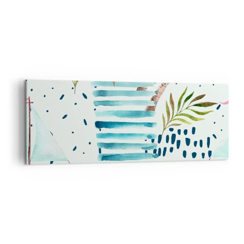 Obraz na plátne - Prázdniny pod palmami - 140x50 cm