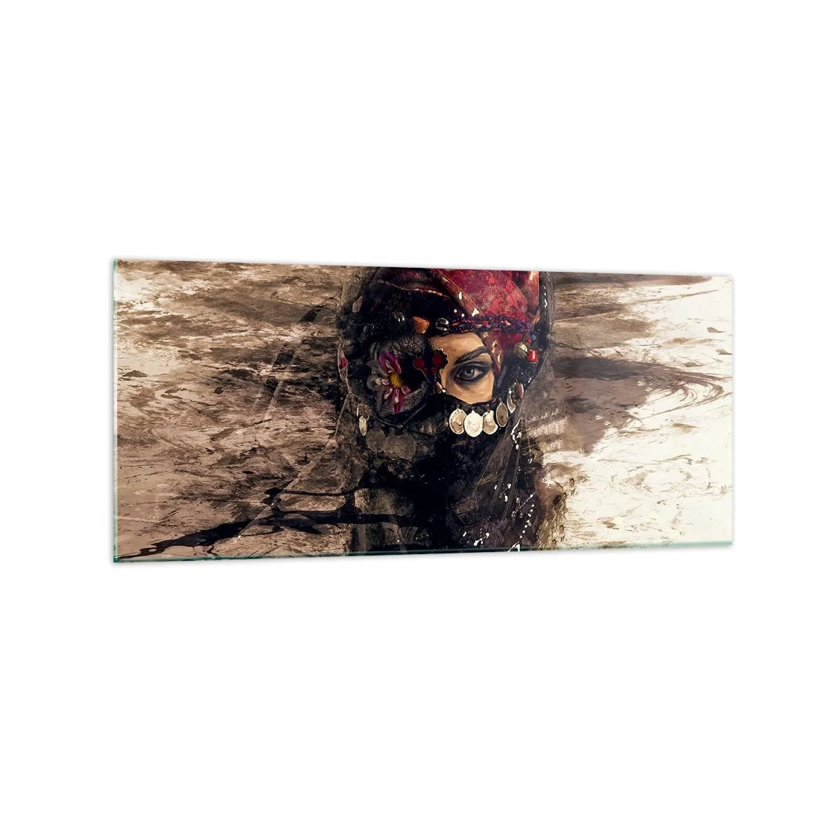 Obraz na skle - Prinajmenšom znepokojujúca - 120x50 cm