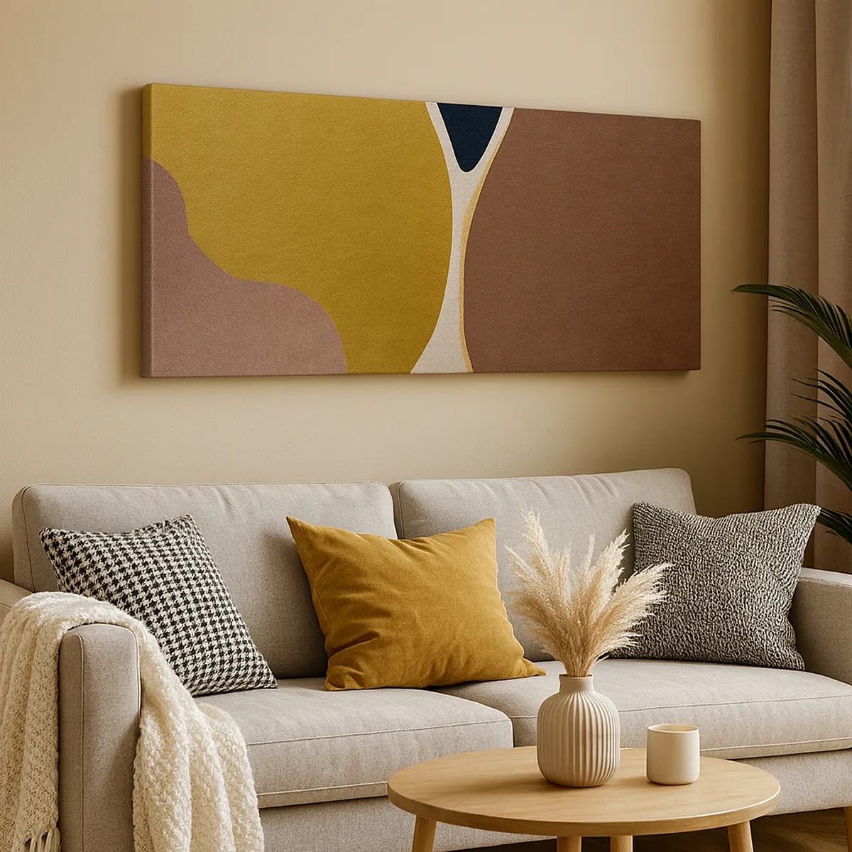 Obraz na plátne - Abstrakcia – miesto v priestore - 30x30 cm