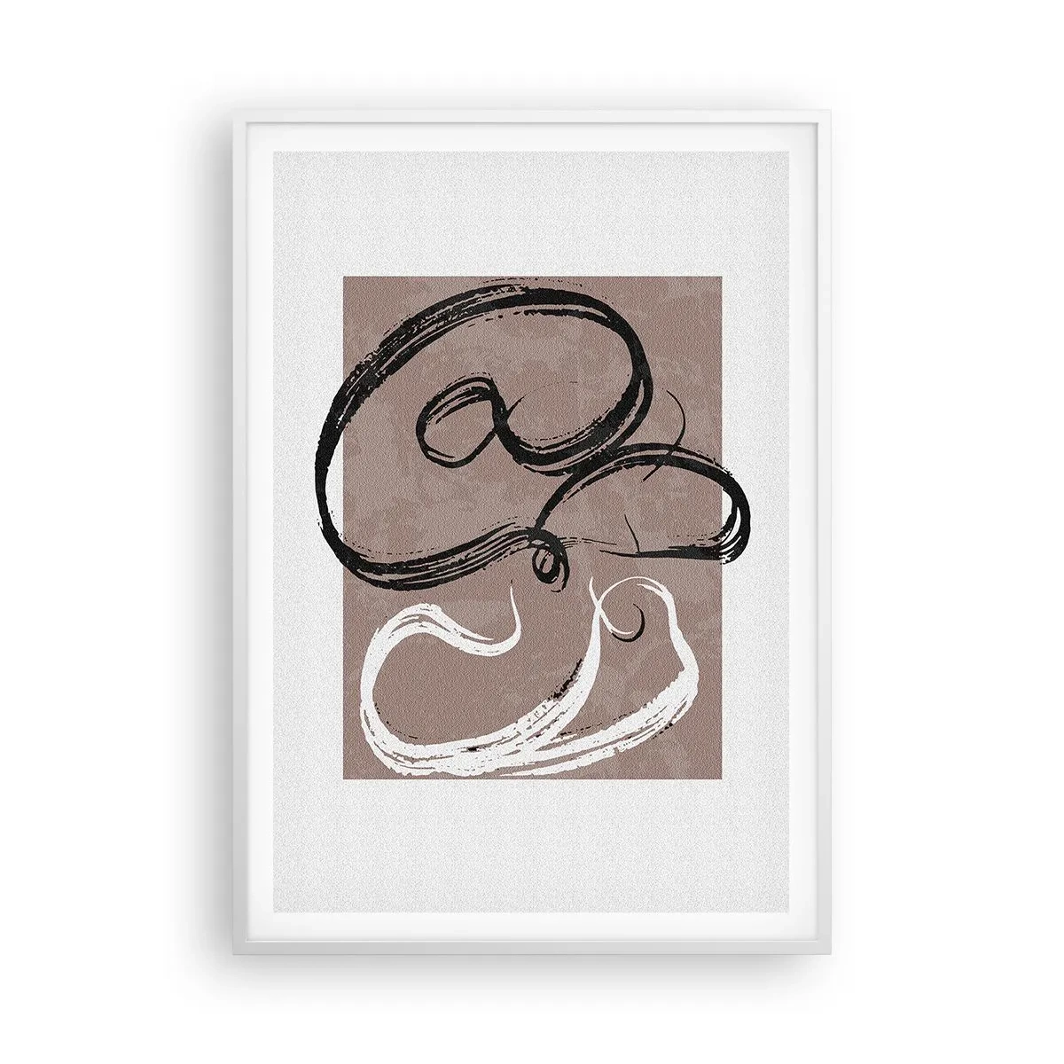 Plagát v bielom ráme - Kompozícia – hľadanie úplnosti - 70x100 cm