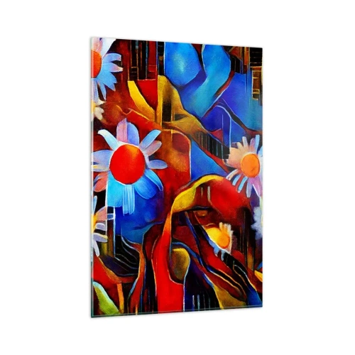 Obraz na skle - Farby života - 80x120 cm