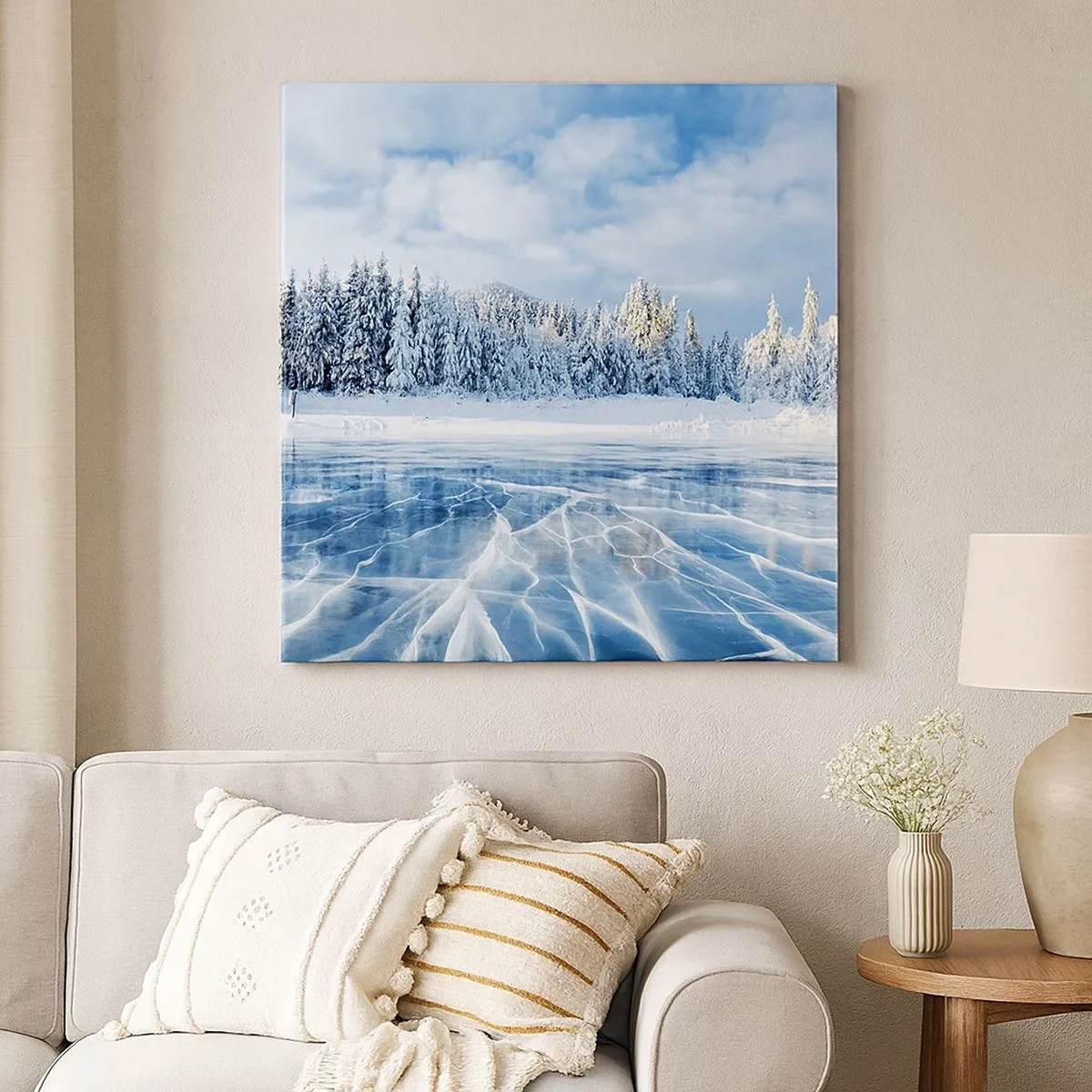 Obraz na plátne - Oslnivý a kryštalický pohľad - 30x30 cm