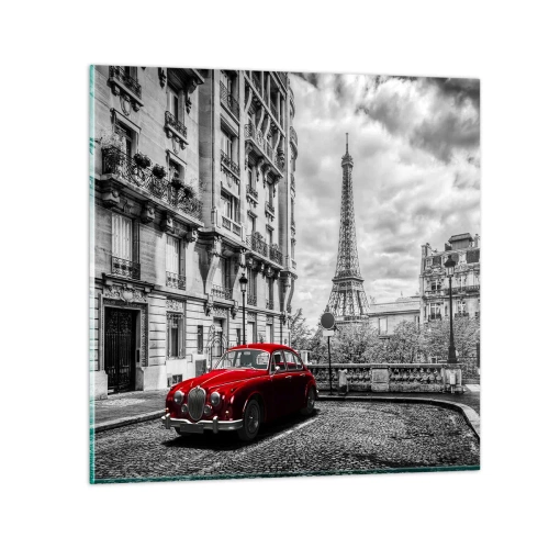 Obraz na skle - Dravec v meste - 30x30 cm