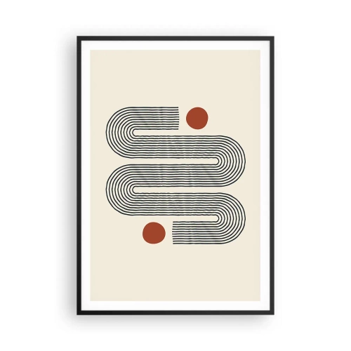 Plagát v čiernom ráme - Od začiatku do konca - 70x100 cm