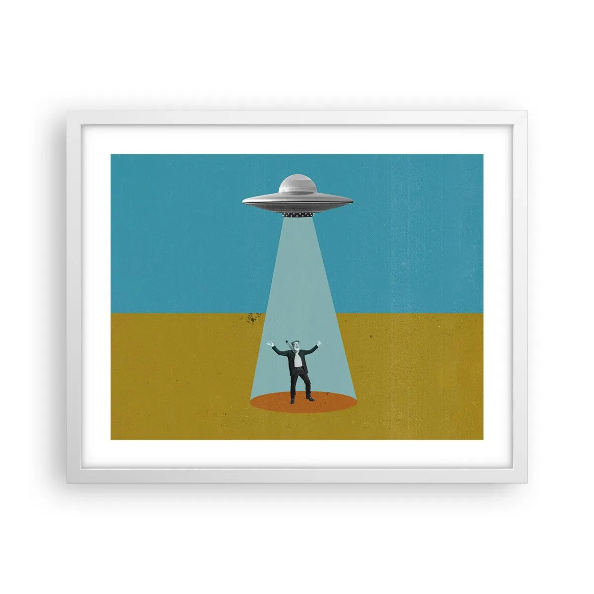 Plagát v bielom ráme - Blízke stretnutie - 50x40 cm