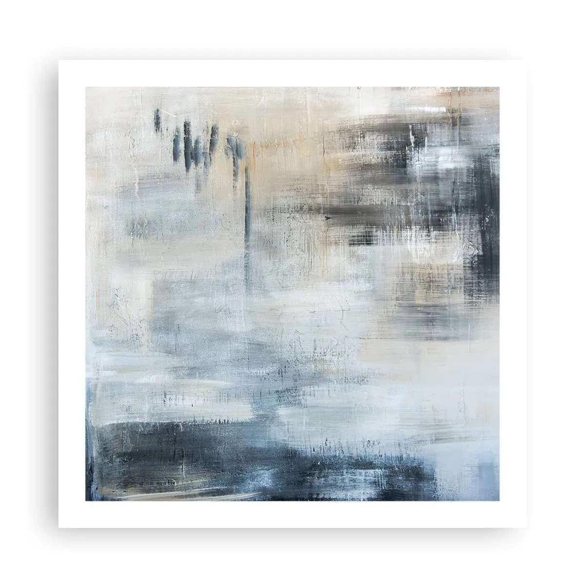 Plagát - Za závojom modrej - 60x60 cm