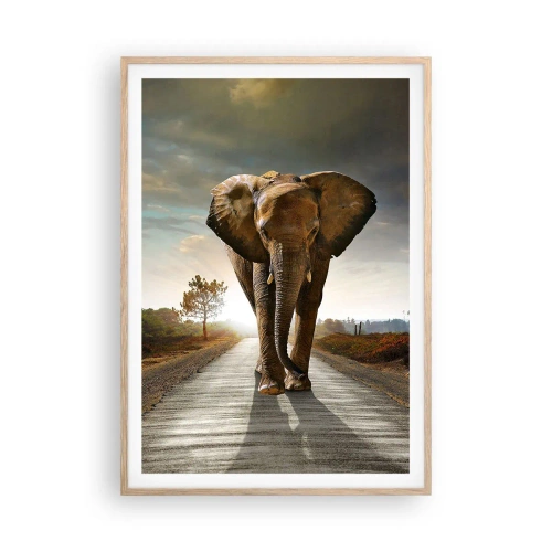 Plagát v ráme zo svetlého duba - A vôbec nie v sklade porcelánu - 70x100 cm