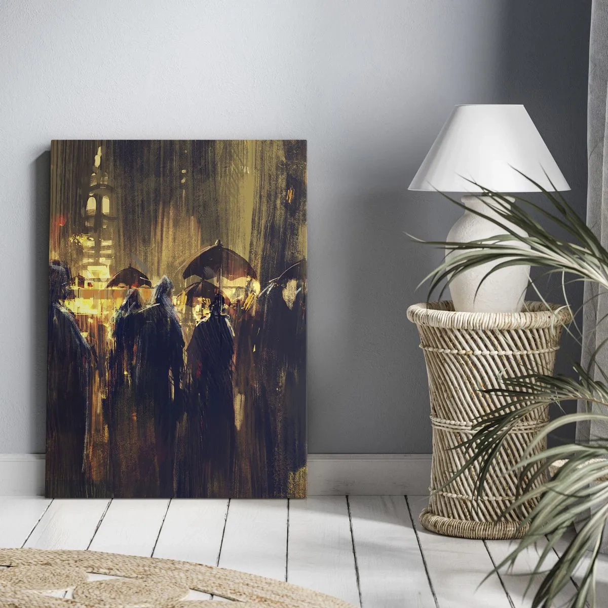 Obraz na plátne - Nasledovníci dažďa - 50x70 cm