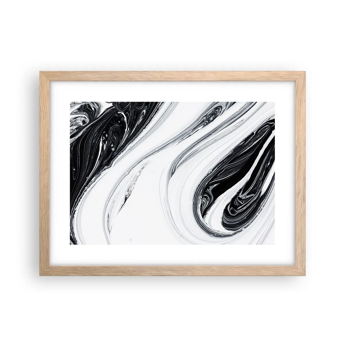 Plagát v ráme zo svetlého duba - Spojenie protikladov - 40x30 cm