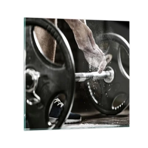 Obraz na skle - Výzva prijatá! - 50x50 cm