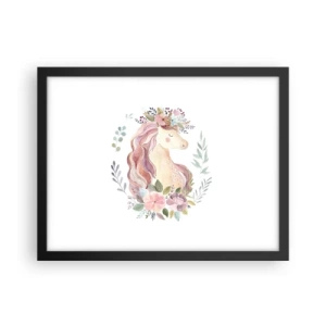 Plagát v čiernom ráme - Pozvánka do ríše rozprávok - 40x30 cm