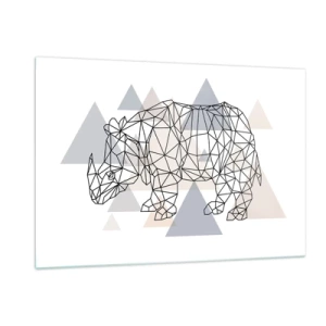 Obraz na skle - Štruktúra sily - 120x80 cm