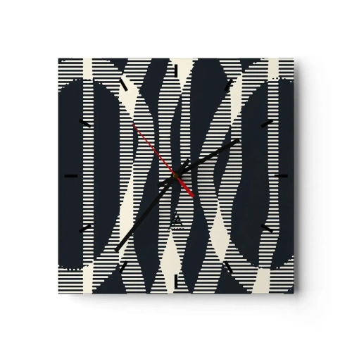 Nástenné hodiny - Pokus o prelomenie temnoty - 30x30 cm