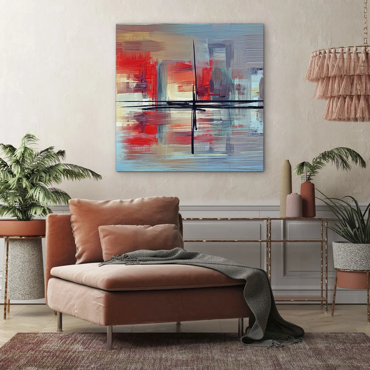 Obraz na plátne - Krajina v neznámej dimenzii - 50x50 cm