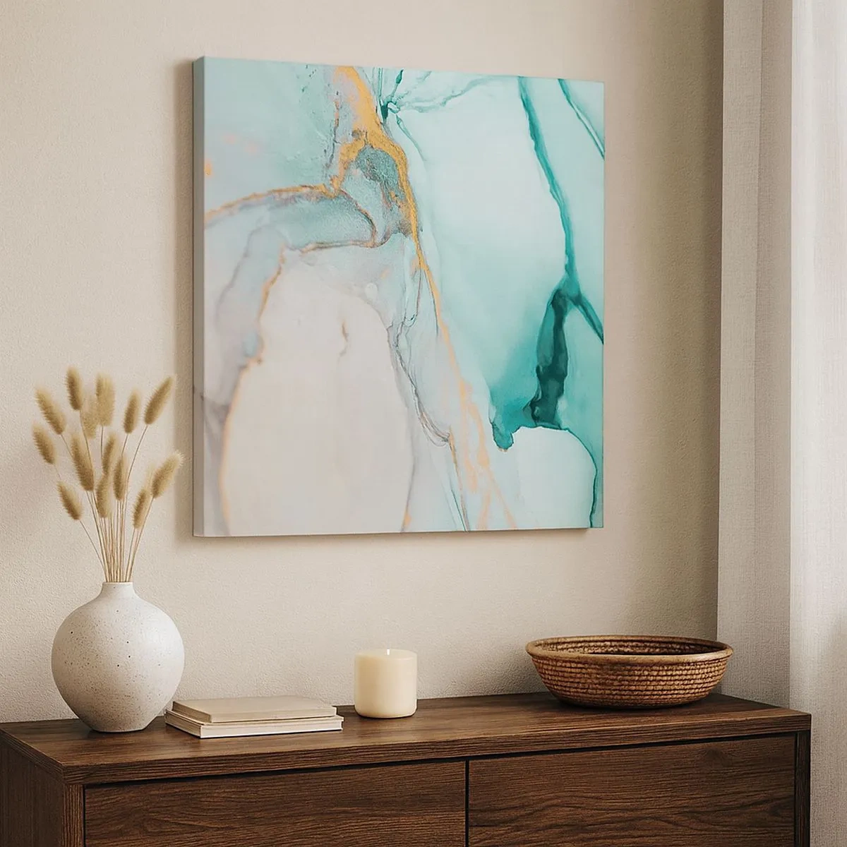 Obraz na plátne - Tanec tvarov a farieb - 30x30 cm