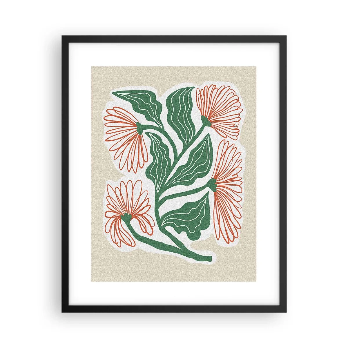 Plagát v čiernom ráme - Ľudové aj moderné - 40x50 cm