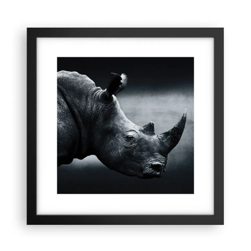 Plagát v čiernom ráme - Pravý profil - 30x30 cm
