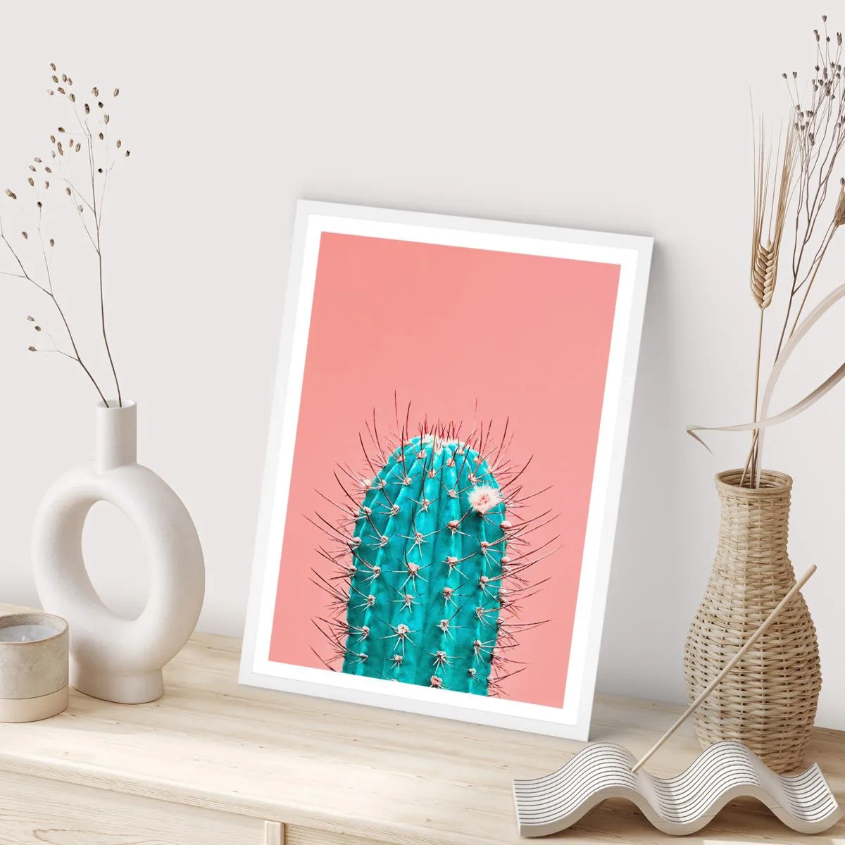 Plagát v bielom ráme - Len pozeraj - 70x100 cm