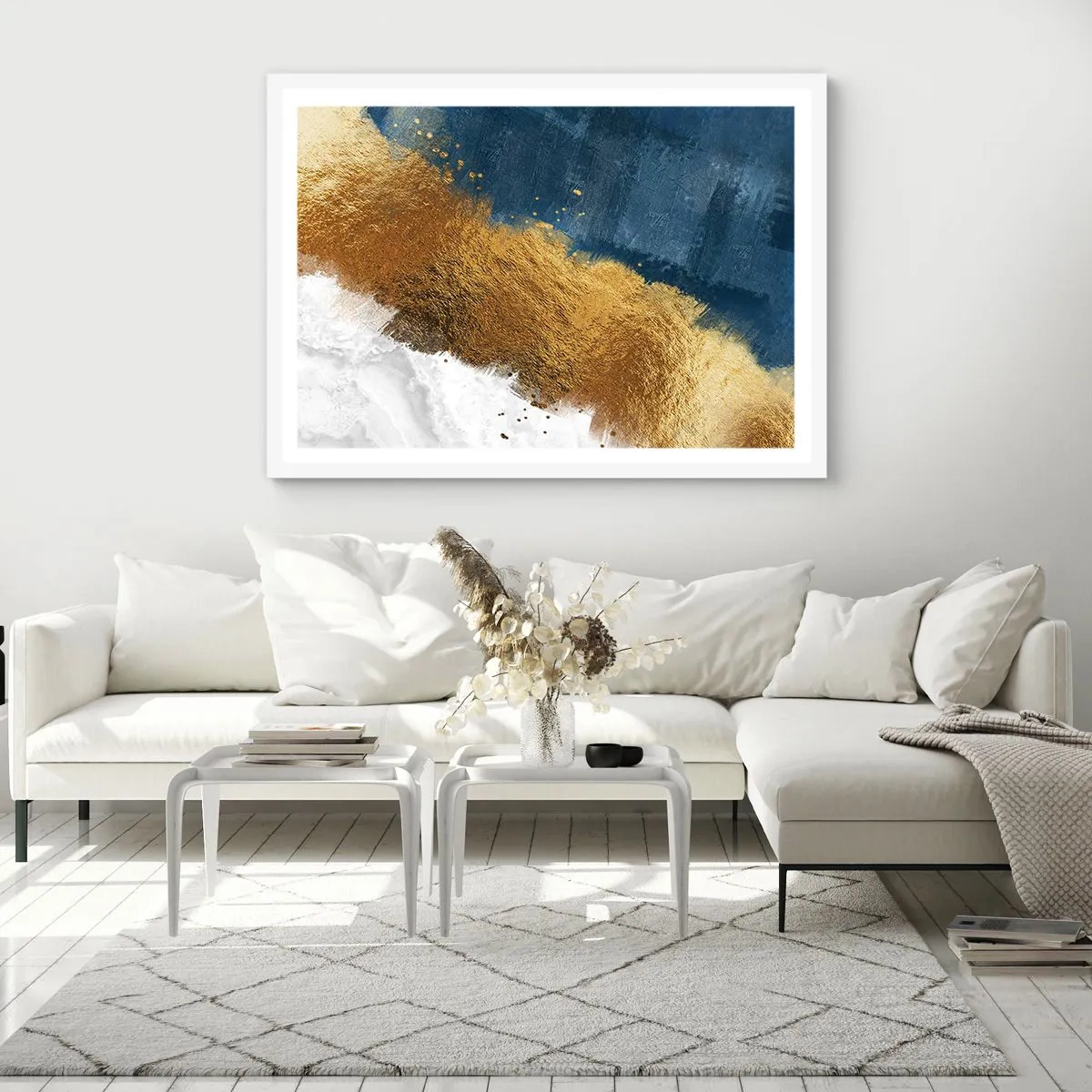 Plagát v bielom ráme - Farby leta - 100x70 cm