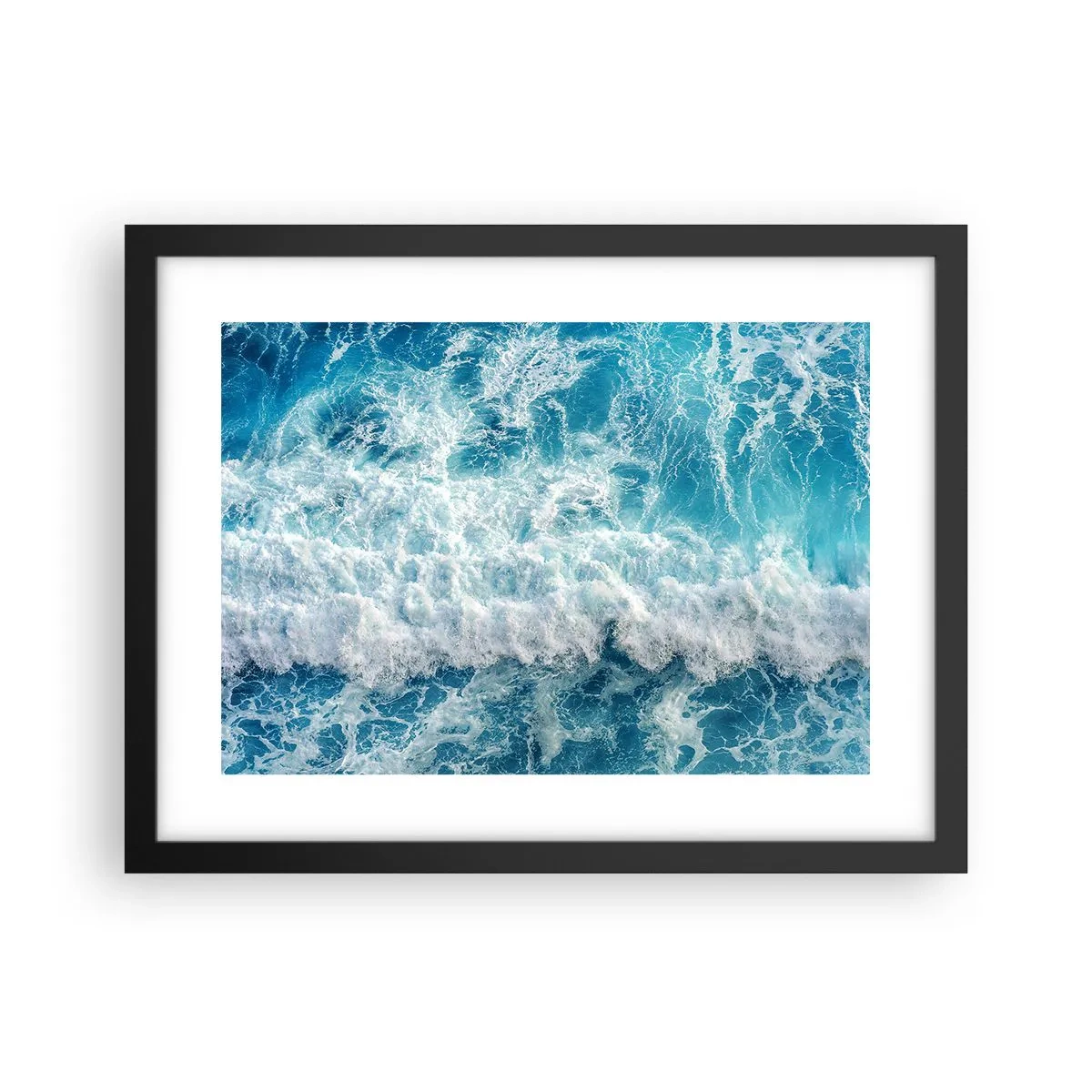 Plagát v čiernom ráme - Radostne a skákavo - 40x30 cm