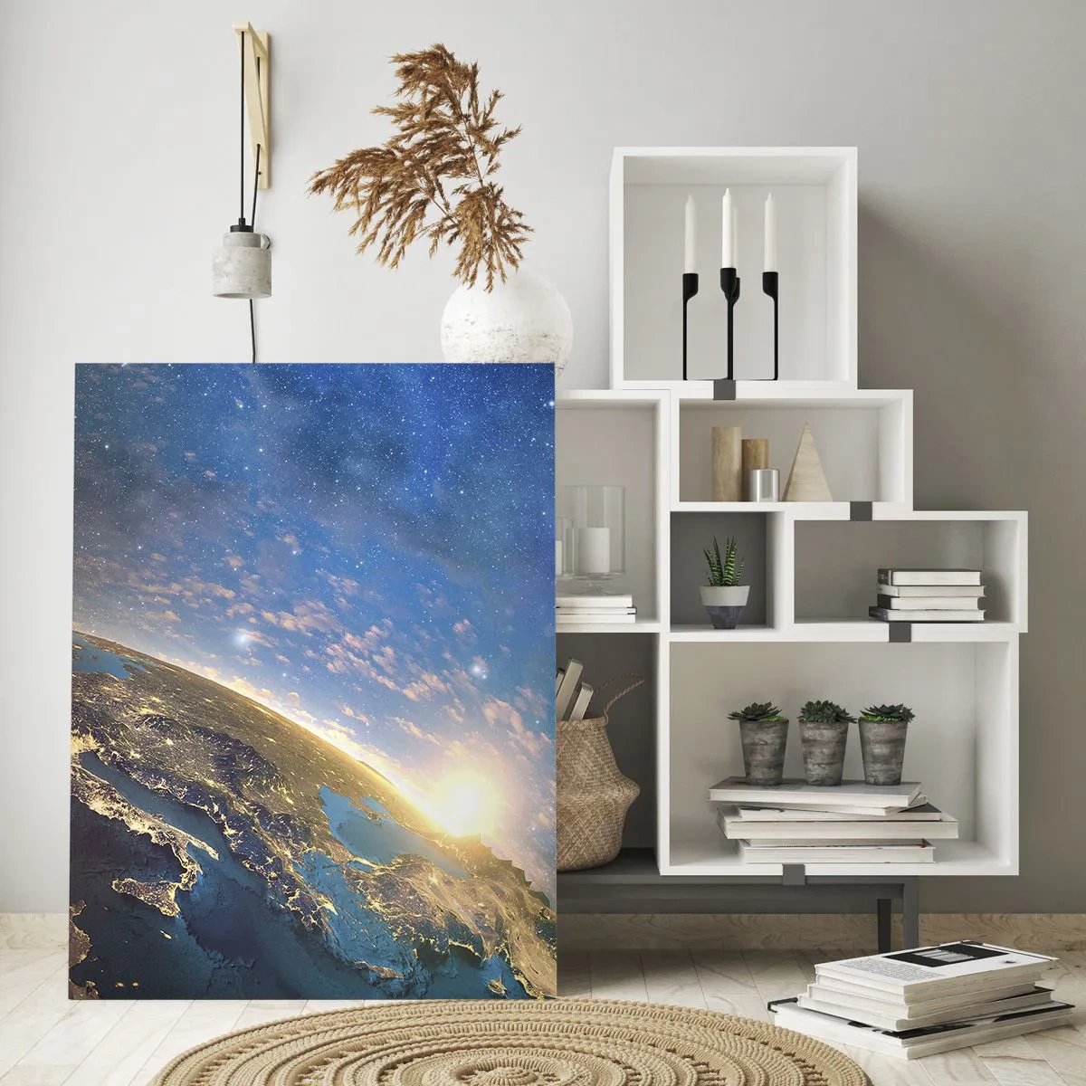 Obraz na skle - Pozrime sa na seba s odstupom - 50x70 cm