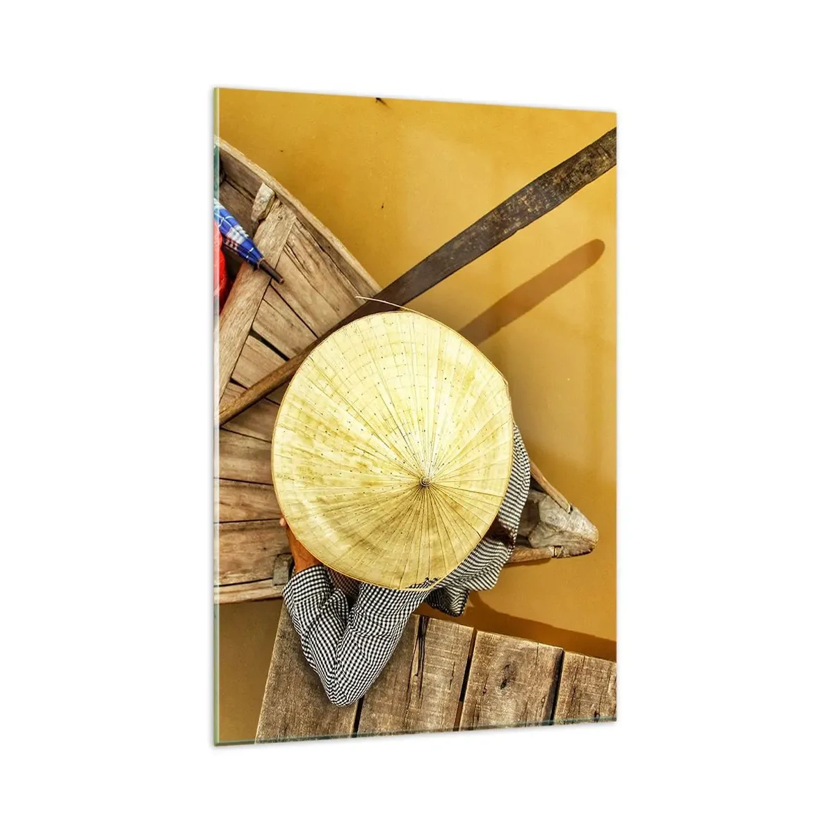 Obraz na skle - Život na žltej rieke - 80x120 cm