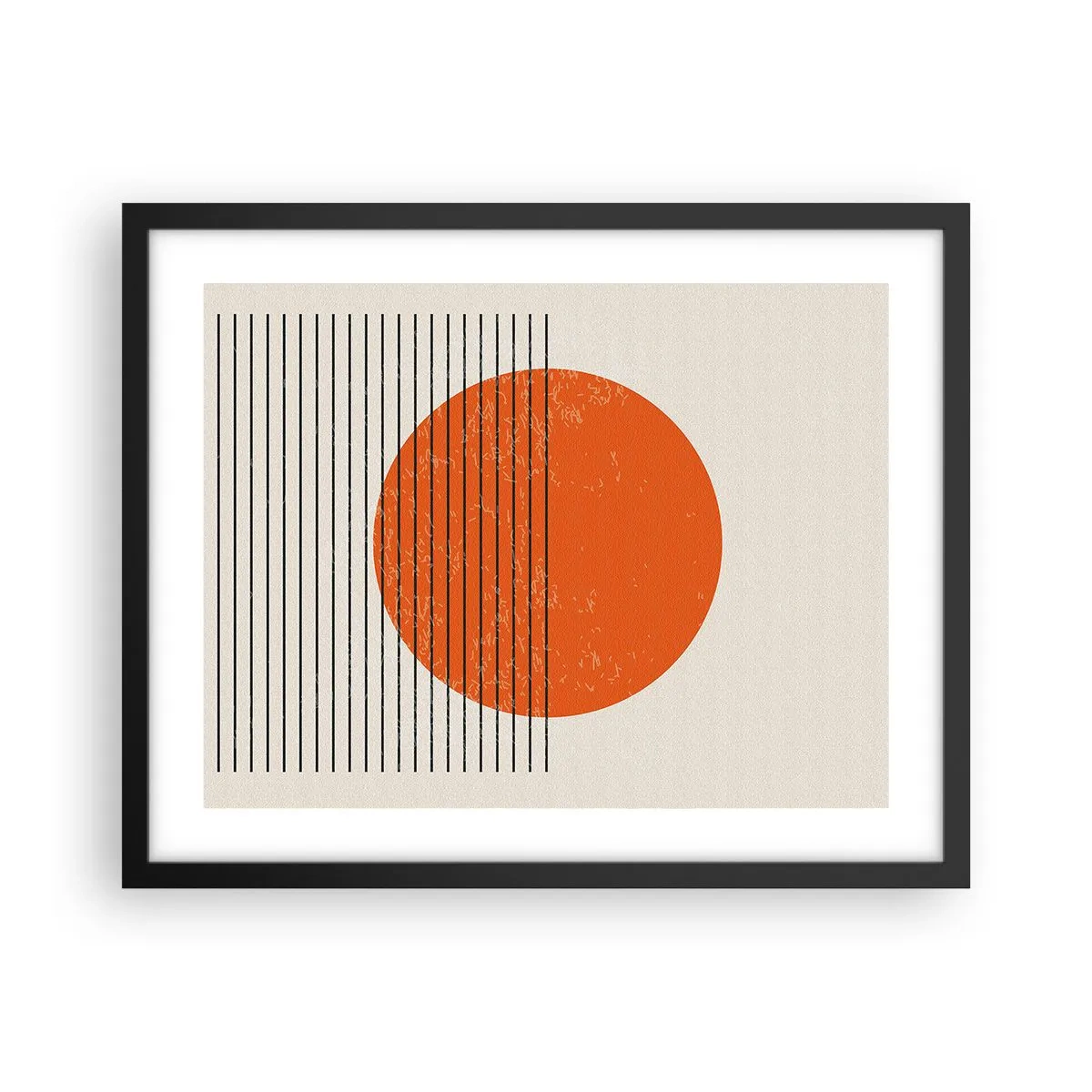 Plagát v čiernom ráme - Vždy slnko - 50x40 cm