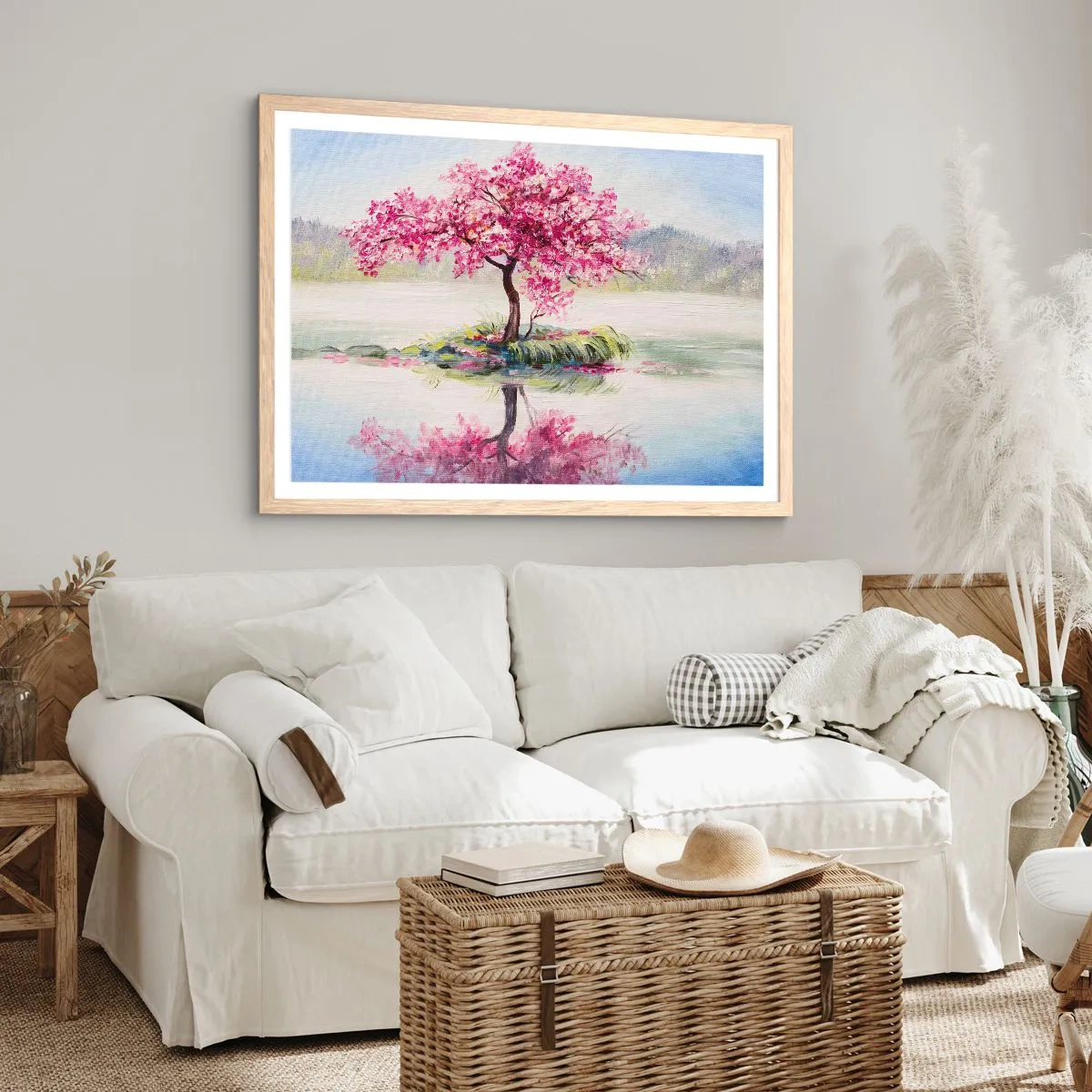 Plagát v ráme zo svetlého duba - Sviatok jari - 50x40 cm