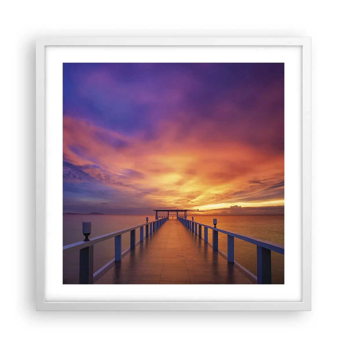 Plagát v bielom ráme - Bez konca - 50x50 cm