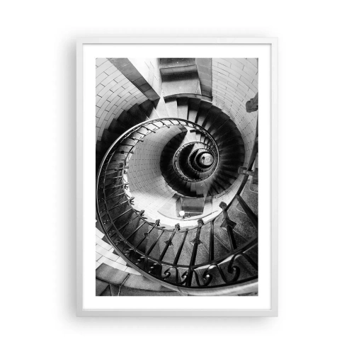 Plagát v bielom ráme - Len vyššie a vyššie - 50x70 cm