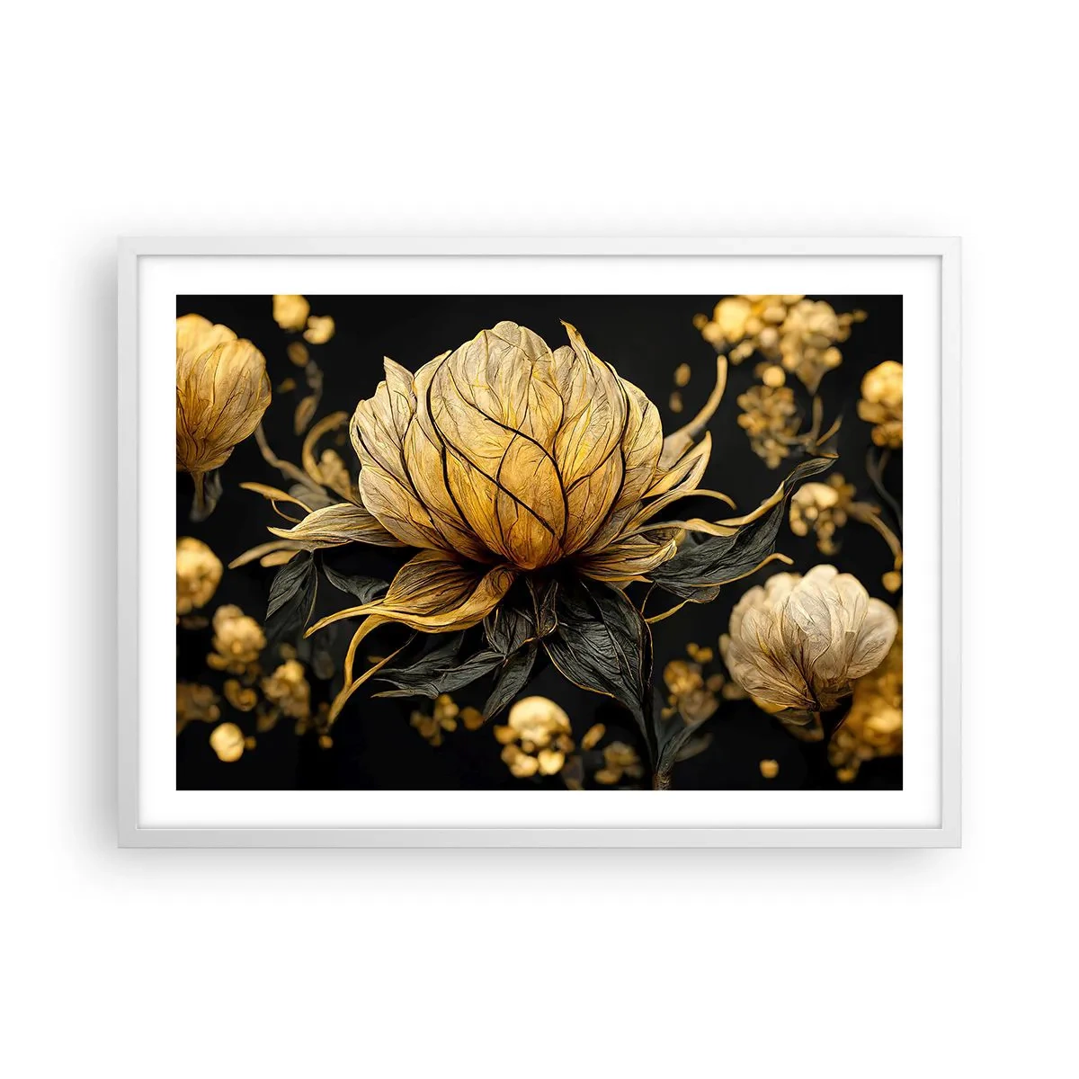 Plagát v bielom ráme - Jemná krehkosť - 70x50 cm