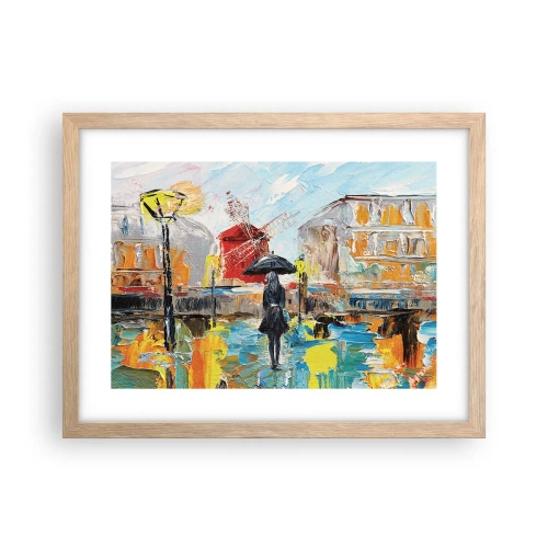 Plagát v ráme zo svetlého duba - Parížske legendy - 40x30 cm