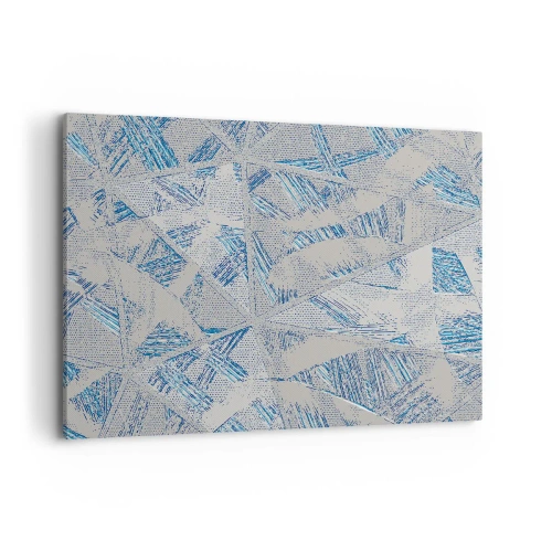 Obraz na plátne - V šedo-modrom labyrinte - 100x70 cm