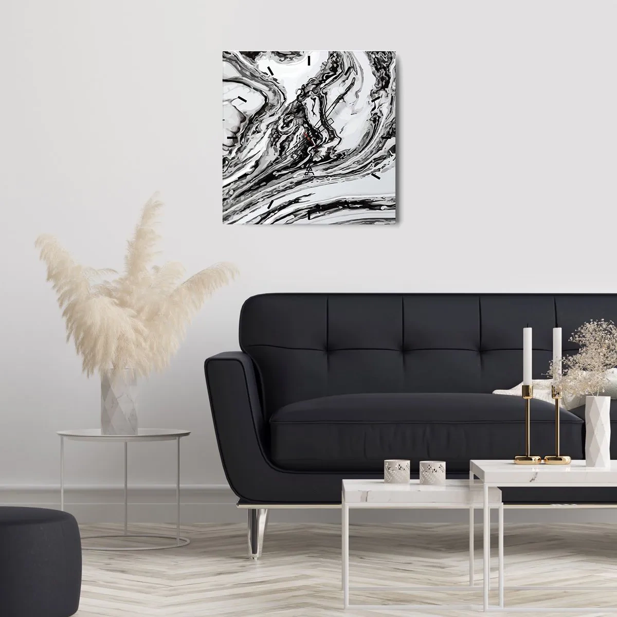 Nástenné hodiny - Na začiatku bol chaos - 40x40 cm