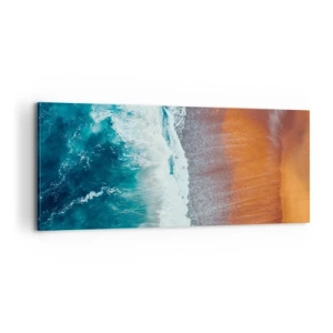 Obraz na plátne - Dotyk oceánu - 100x40 cm