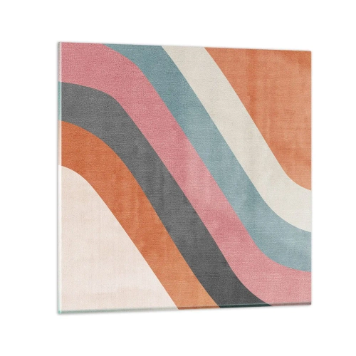 Obraz na skle - Diagonálna kompozícia – pohyb - 30x30 cm