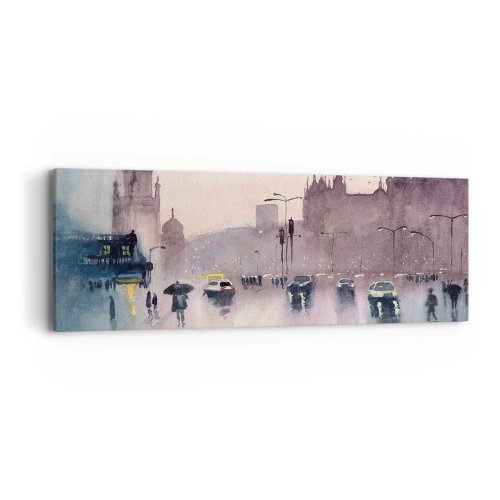 Obraz na plátne - V daždivom opare - 90x30 cm