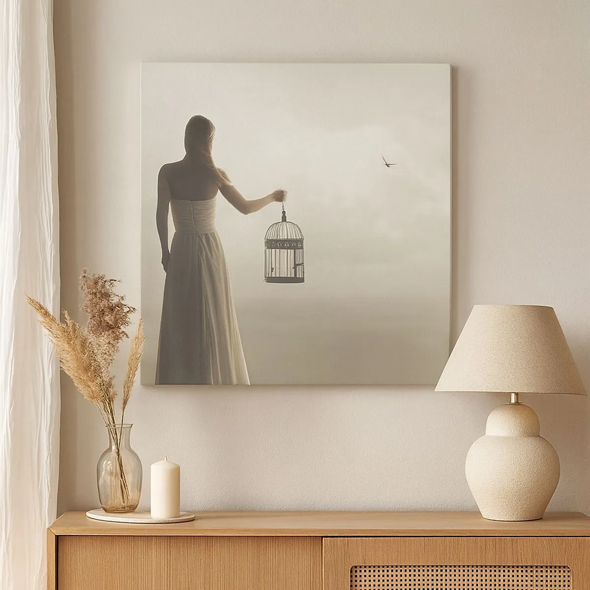 Obraz na plátne - Buď slobodná - 30x30 cm