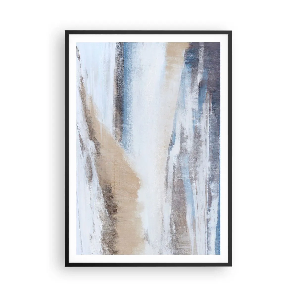 Plagát v čiernom ráme - Zimná kompozícia - 70x100 cm