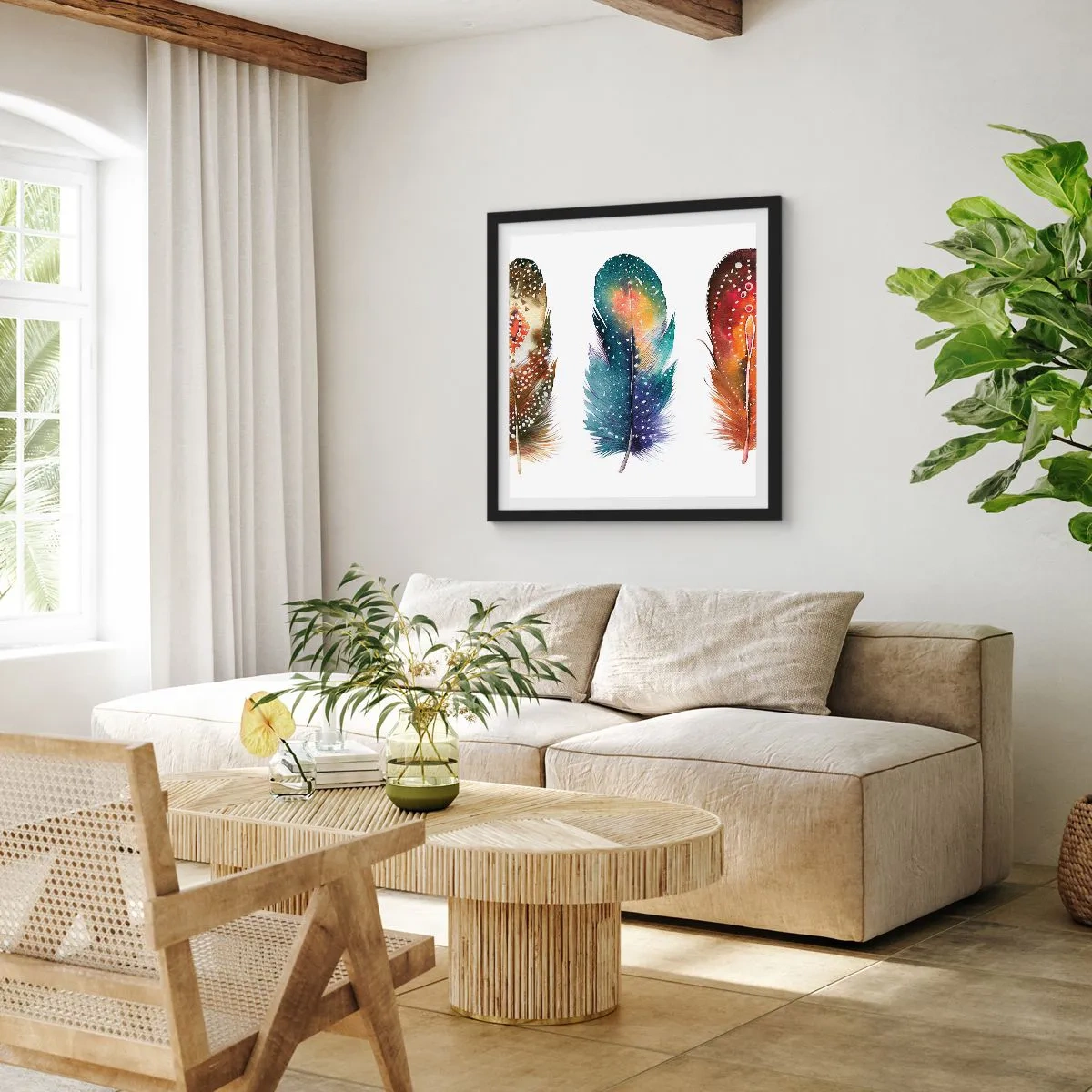 Plagát v čiernom ráme - Rituály, obrady, tajomstvá - 40x40 cm