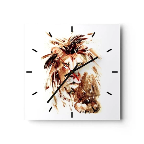 Nástenné hodiny - Sila a dôstojnosť - 30x30 cm