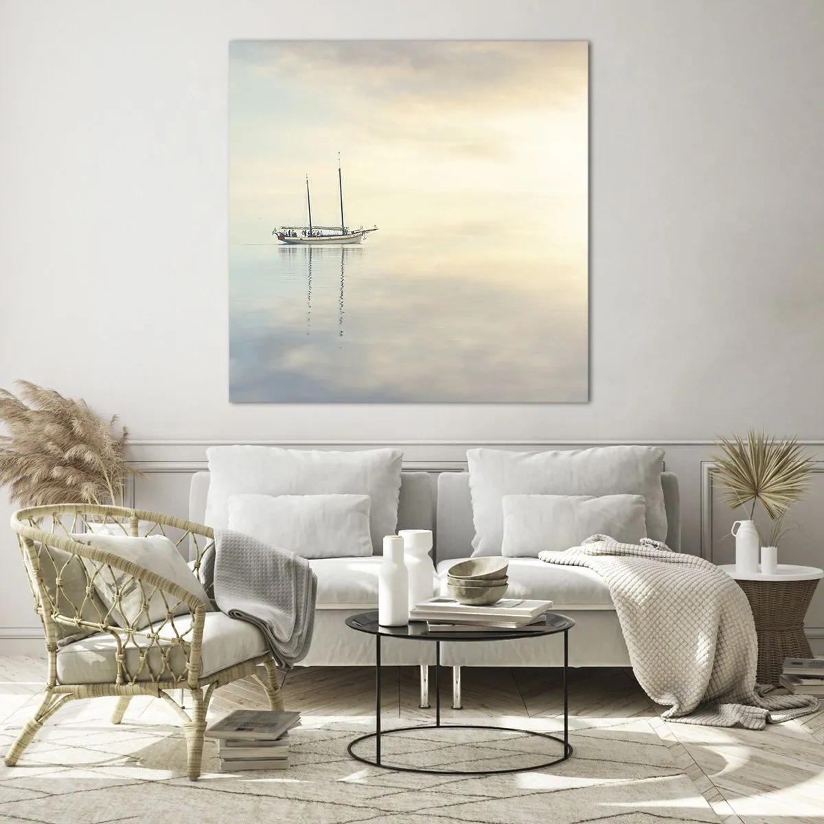 Obraz na skle - V mori ticha - 30x30 cm