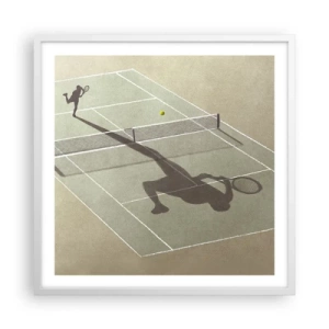 Plagát v bielom ráme - Dobývanie samého seba - 60x60 cm