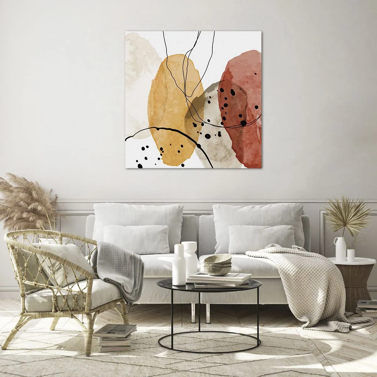 Obraz na skle - Ako ľahký, priezračný vzduch - 60x60 cm