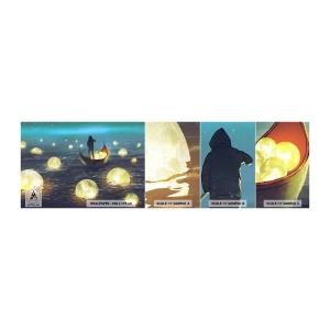 Vzorka Fototapeta Standard Eco - Veci, o ktorých sa filozofom nezdá - Abstrakcia, Fantázia, čln - 100x30 cm