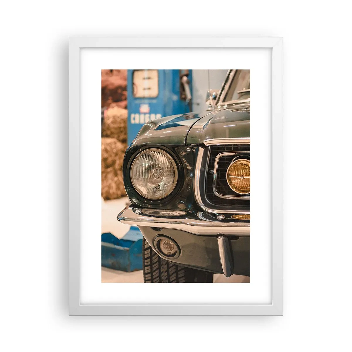 Plagát v bielom ráme - Stretnutie s legendou - 30x40 cm