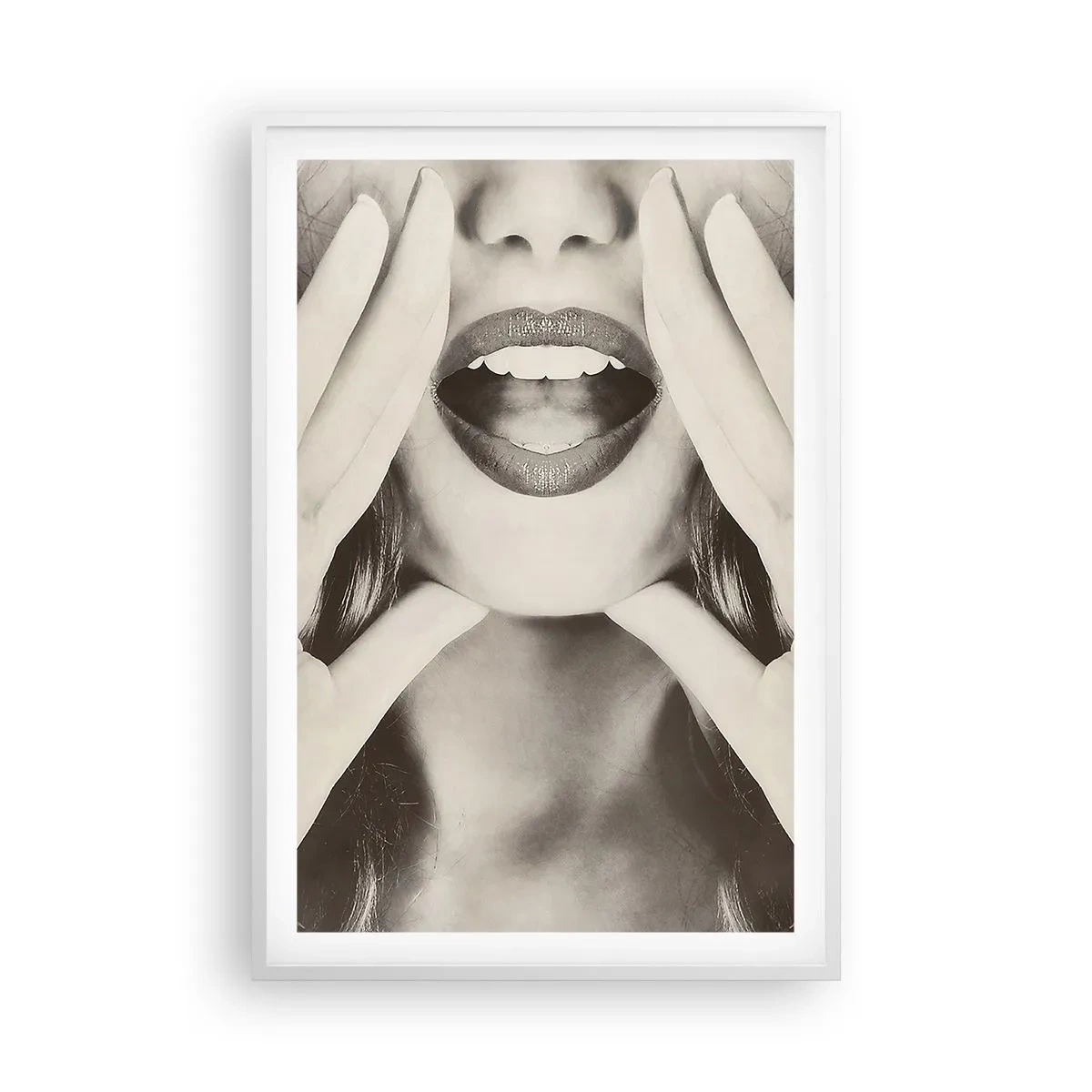 Plagát v bielom ráme - Už idem! - 61x91 cm