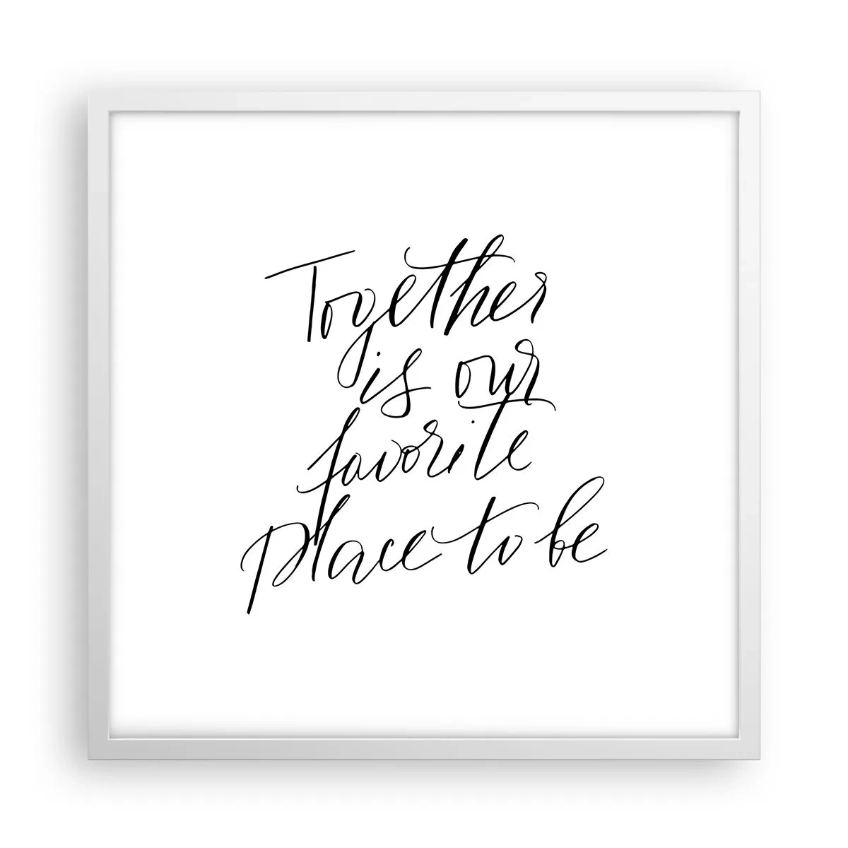 Plagát v bielom ráme - Cítite to tiež? - 50x50 cm