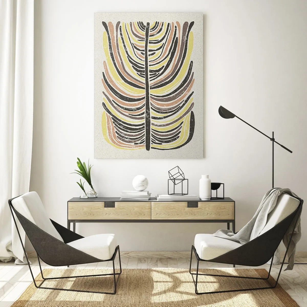 Obraz na skle - Abstrakcia plná života - 50x70 cm